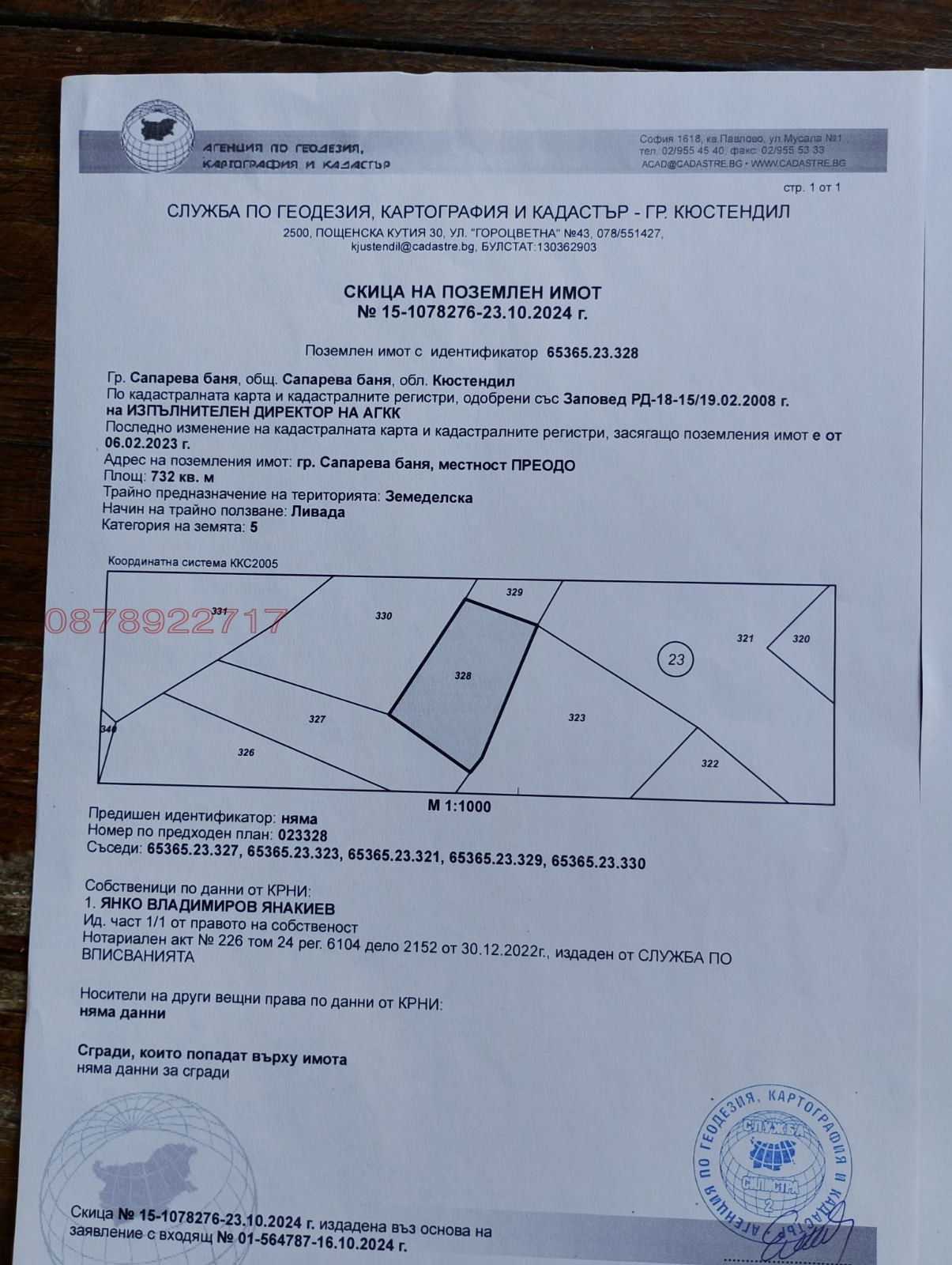 Продава ПАРЦЕЛ, гр. Сапарева баня, област Кюстендил, снимка 7 - Парцели - 55037967