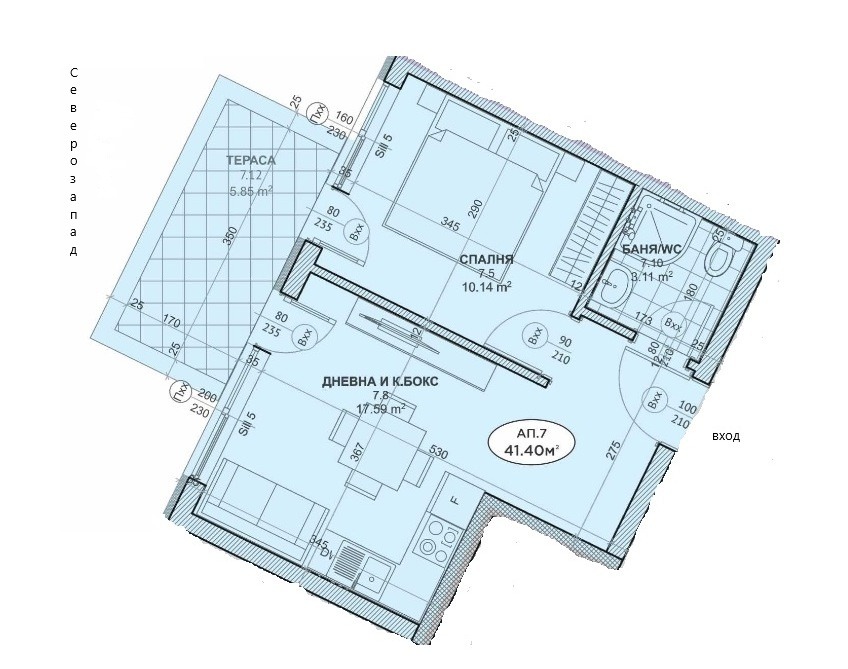Продава 2-СТАЕН, гр. Варна, Виница, снимка 17 - Апартаменти - 54369190