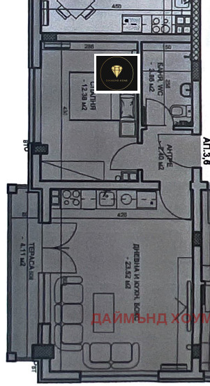 Продава  2-стаен град Пловдив , Христо Смирненски , 71 кв.м | 53777253 - изображение [2]