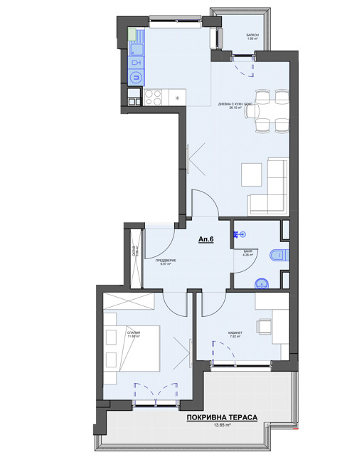 À venda  2 quartos Sofia , Krastova vada , 86 m² | 82263871