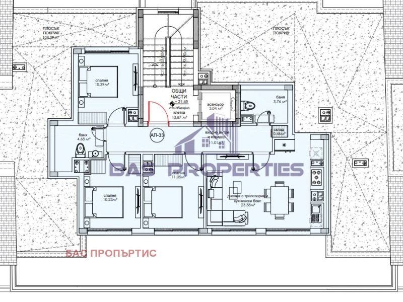 Продается  3 спальни София , Надежда 4 , 111 кв.м | 14455450