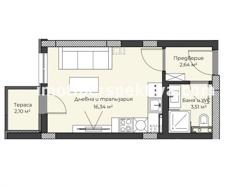 Продава 1-СТАЕН, гр. Пловдив, Христо Смирненски, снимка 1 - Aпартаменти - 48038263