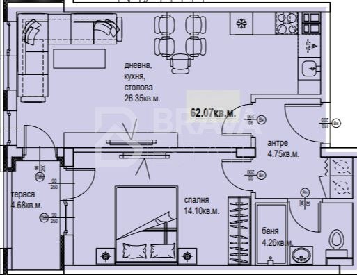Продава 2-СТАЕН, гр. Пловдив, Кършияка, снимка 2 - Апартаменти - 52370935