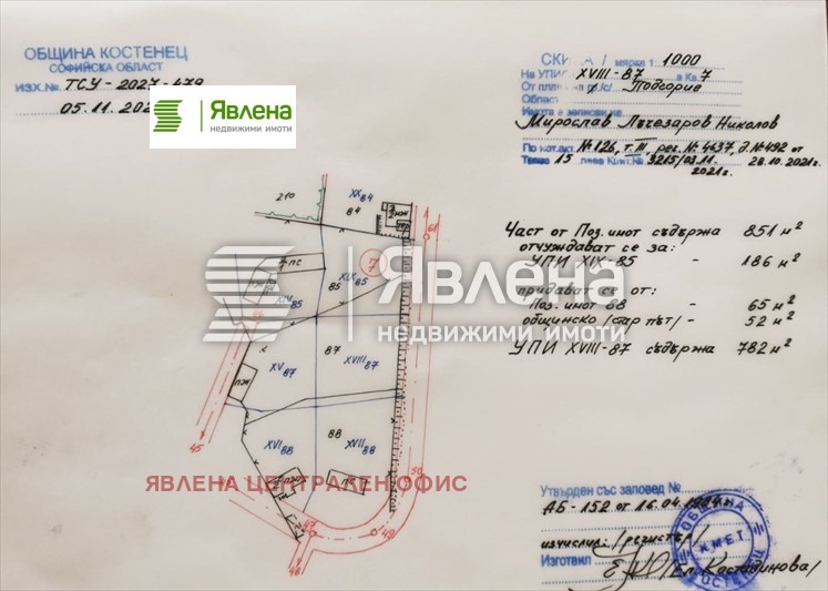 Продава ПАРЦЕЛ, с. Подгорие, област София област
