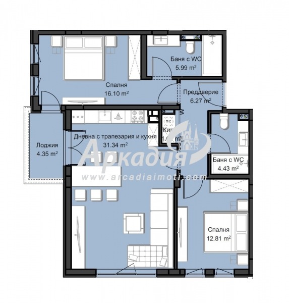 Te koop  2 slaapkamers Plovdiv , Christo Smirnenski , 122 m² | 32289743 - afbeelding [2]