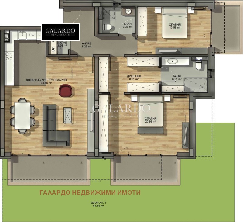 Продава 3-СТАЕН, гр. София, Драгалевци, снимка 4 - Апартаменти - 52652623