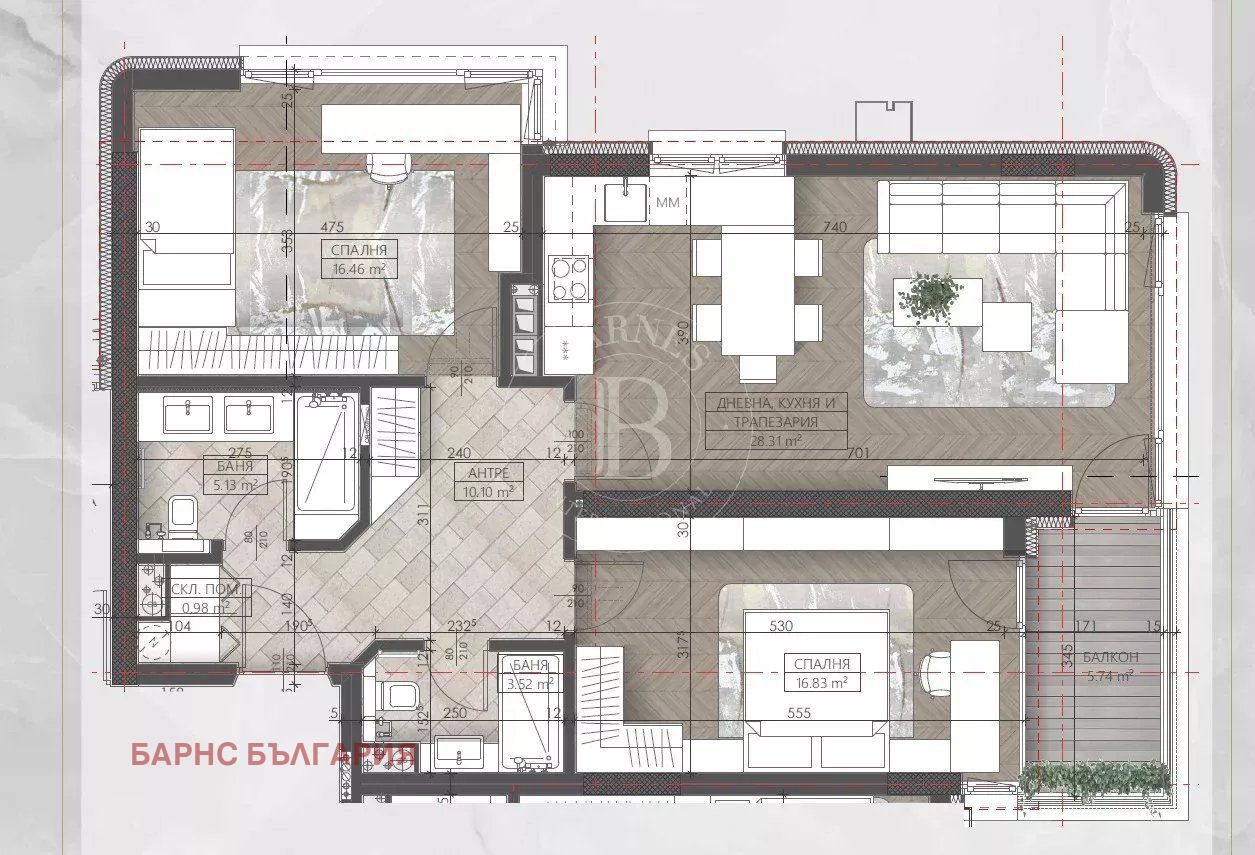 Продава 3-СТАЕН, гр. София, Младост 1А, снимка 2 - Апартаменти - 52215954