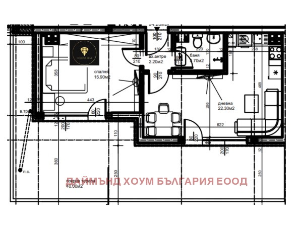Till salu  1 sovrum Plovdiv , Komatevski vazel , 107 kvm | 44225083 - bild [2]