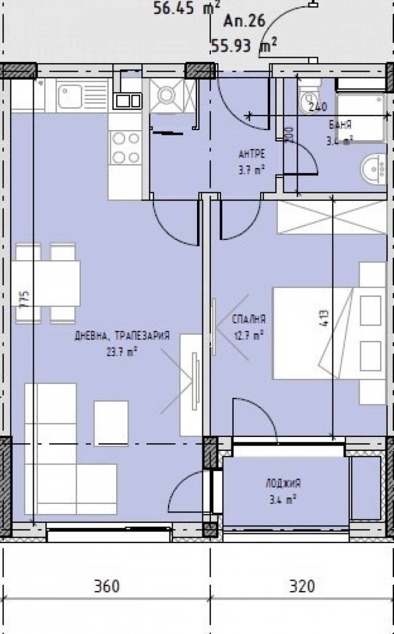 Till salu  1 sovrum Sofia , Malinova dolina , 73 kvm | 32493675 - bild [3]