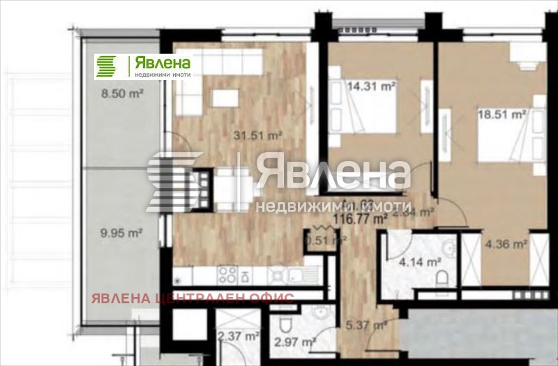 In vendita  2 camere da letto Sofia , Serdika , 141 mq | 98488112 - Immagine [2]