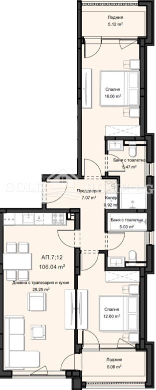 Продава 3-СТАЕН, гр. Пловдив, Остромила, снимка 6 - Апартаменти - 54449577