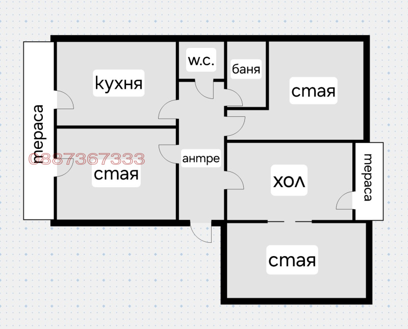 Продава 4-СТАЕН, гр. София, Център, снимка 10 - Aпартаменти - 46269511