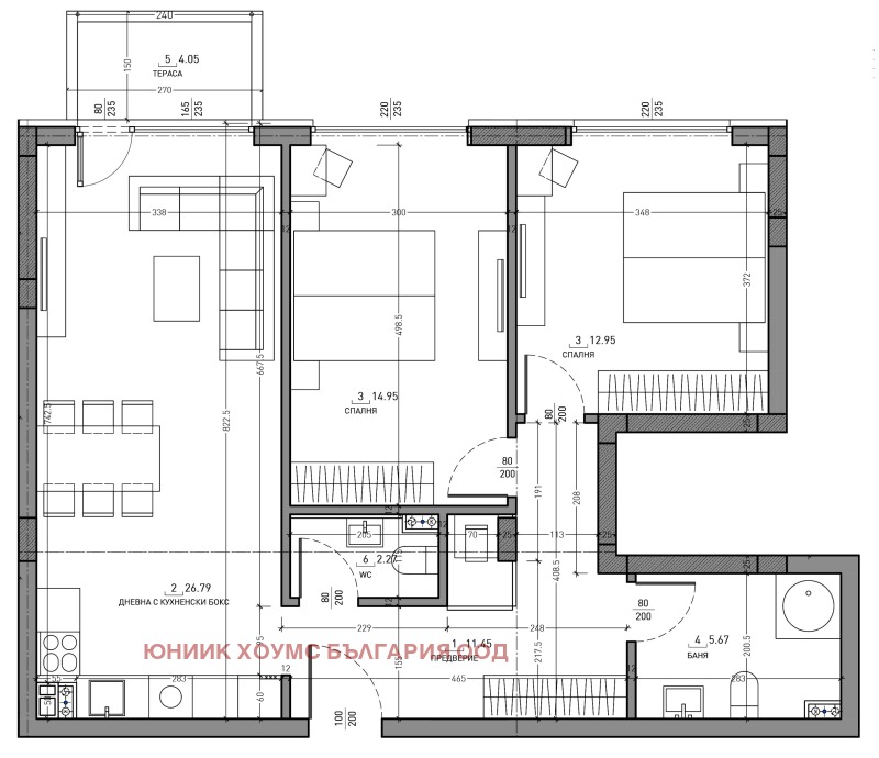 Eladó  2 hálószobás Sofia , Malinova dolina , 107 négyzetméter | 66131472 - kép [9]