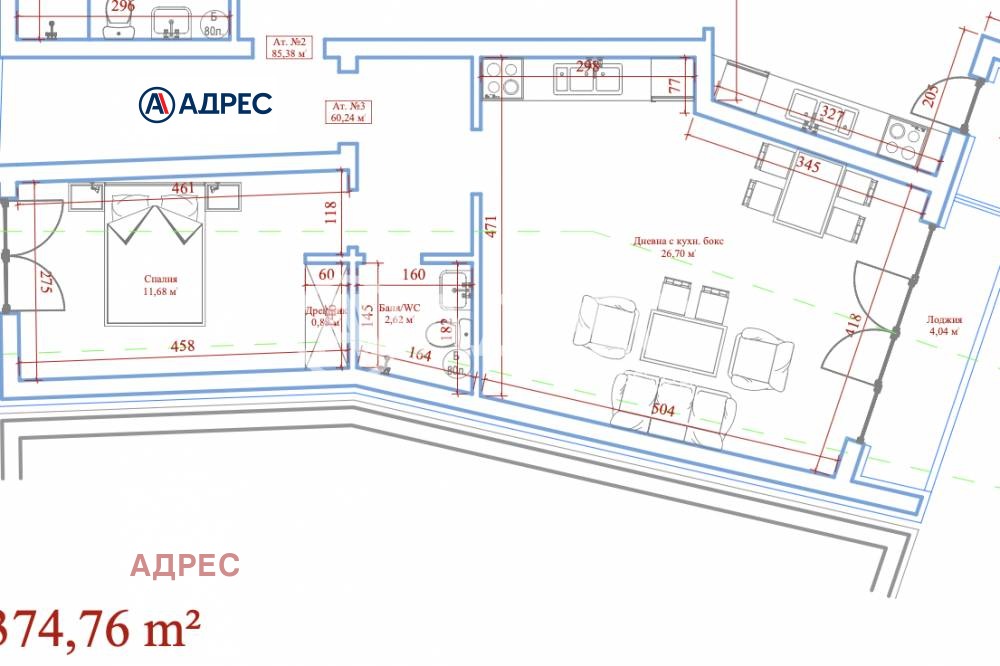 Продава 2-СТАЕН, гр. Варна, Зимно кино Тракия, снимка 5 - Апартаменти - 53708763