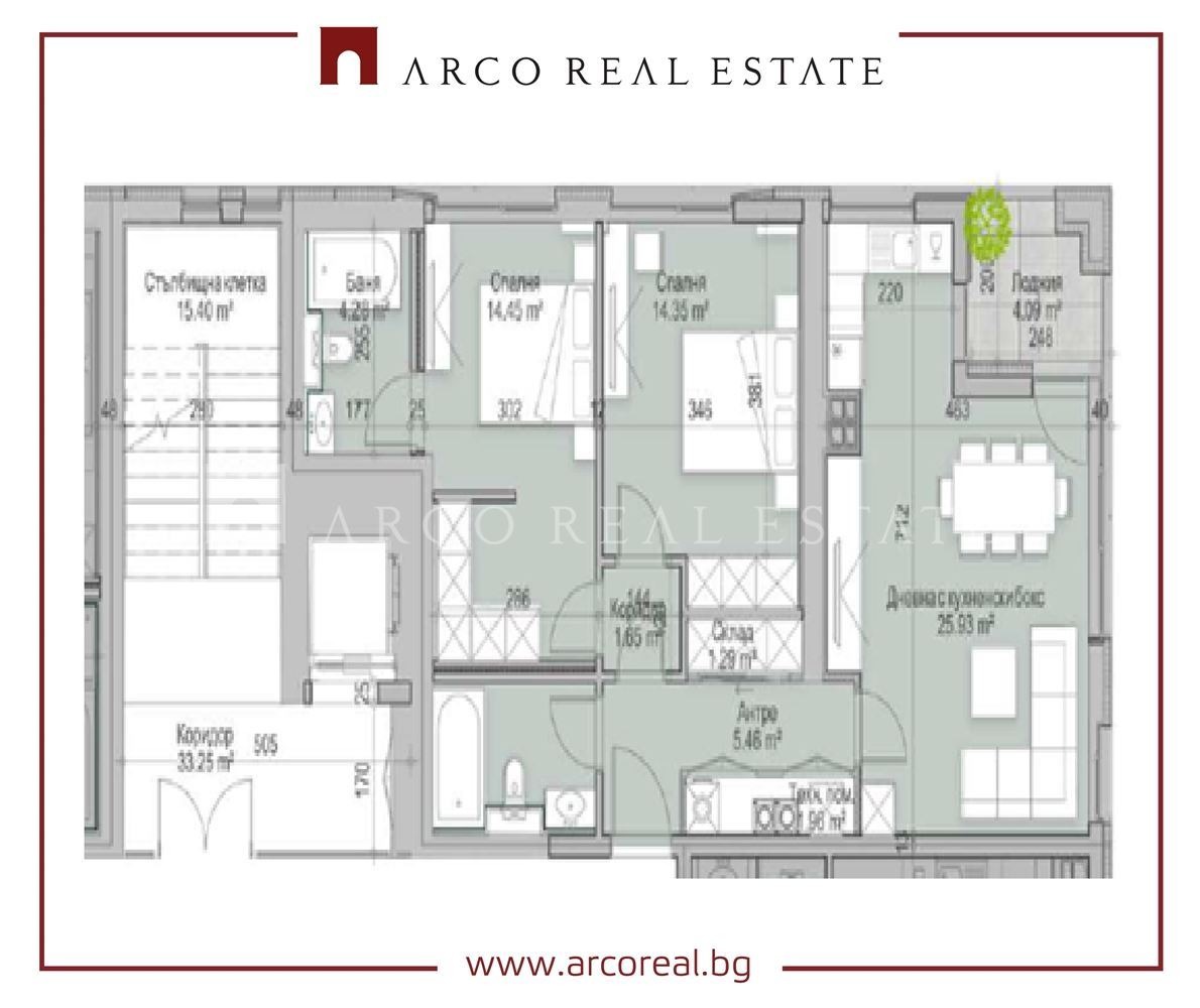 Продава 3-СТАЕН, гр. София, Кръстова вада, снимка 2 - Апартаменти - 53267295