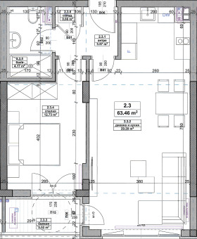 1 dormitorio Vrabnitsa 2, Sofia 1