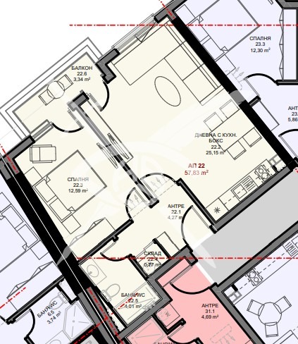 Продава 2-СТАЕН, гр. Поморие, област Бургас, снимка 1 - Aпартаменти - 48531547