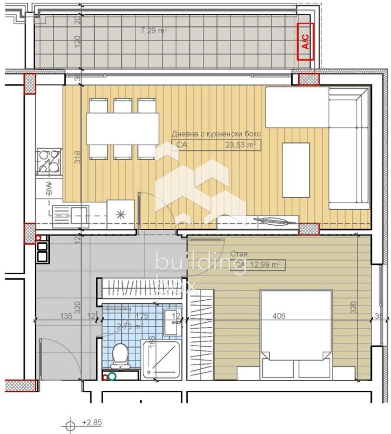 Till salu  1 sovrum Sofia , m-t Gardova glava , 75 kvm | 85759663 - bild [2]