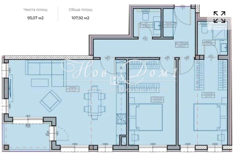 Продава 3-СТАЕН, гр. Варна, Възраждане 1