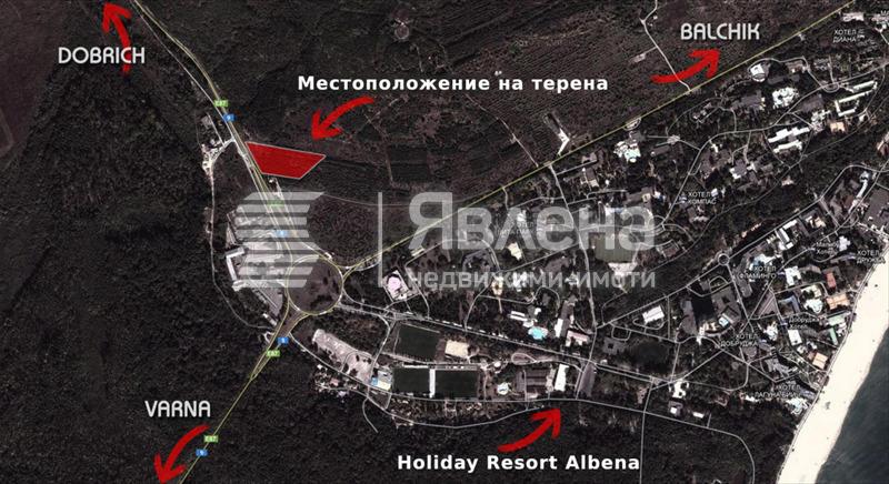 Продава ПАРЦЕЛ, к.к. Албена, област Добрич, снимка 5 - Парцели - 54102630