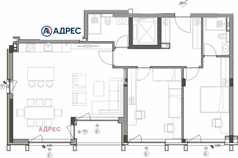 Продава 3-СТАЕН, гр. Варна, Свети Никола, снимка 4 - Апартаменти - 53266586