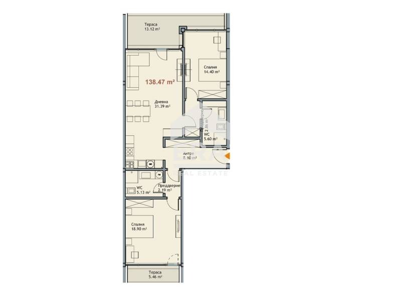 Продава 3-СТАЕН, гр. Варна, к.к. Чайка, снимка 2 - Апартаменти - 54068000