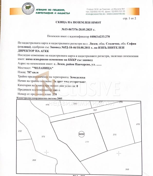 Продается  Сюжет София , Лозен , 787 кв.м | 75244153 - изображение [4]