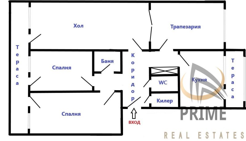 Продава МНОГОСТАЕН в град Бургас, Изгрев - 103 кв.м / 178 000 € » 348 137.74 лв., ПРАЙМ РИЪЛ ЕСТЕЙТС ЕООД