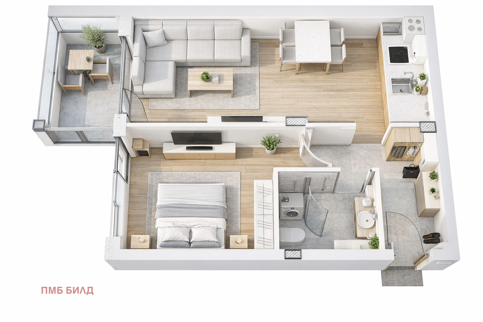 Продава 2-СТАЕН, гр. Пловдив, Прослав, снимка 2 - Апартаменти - 53069810
