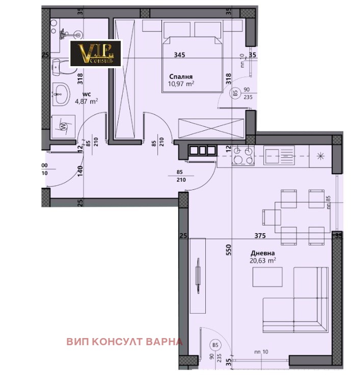 Продава 2-СТАЕН, гр. Варна, Виница, снимка 2 - Aпартаменти - 48406715