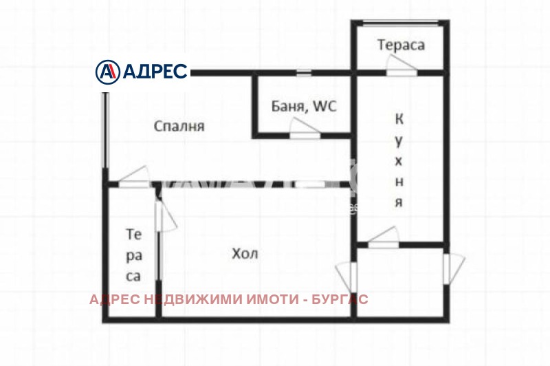 Продава  2-стаен, град Бургас, Славейков • 96 500 EUR • ID 37466060 — holmes.bg - [1] 