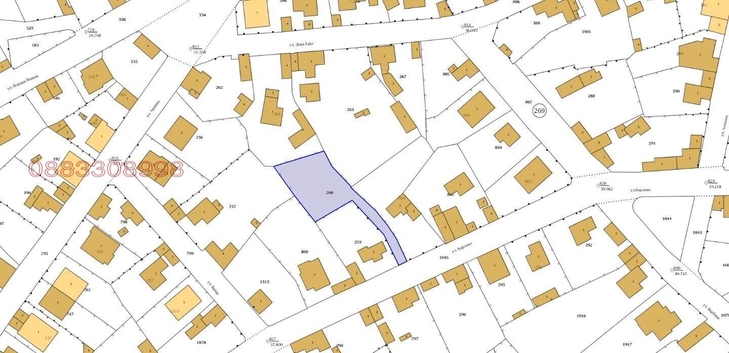 Продава ПАРЦЕЛ, гр. Русе, Средна кула