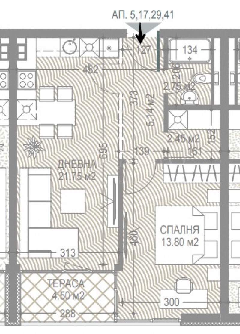 Till salu  1 sovrum Sofia , Malinova dolina , 76 kvm | 97277524 - bild [2]