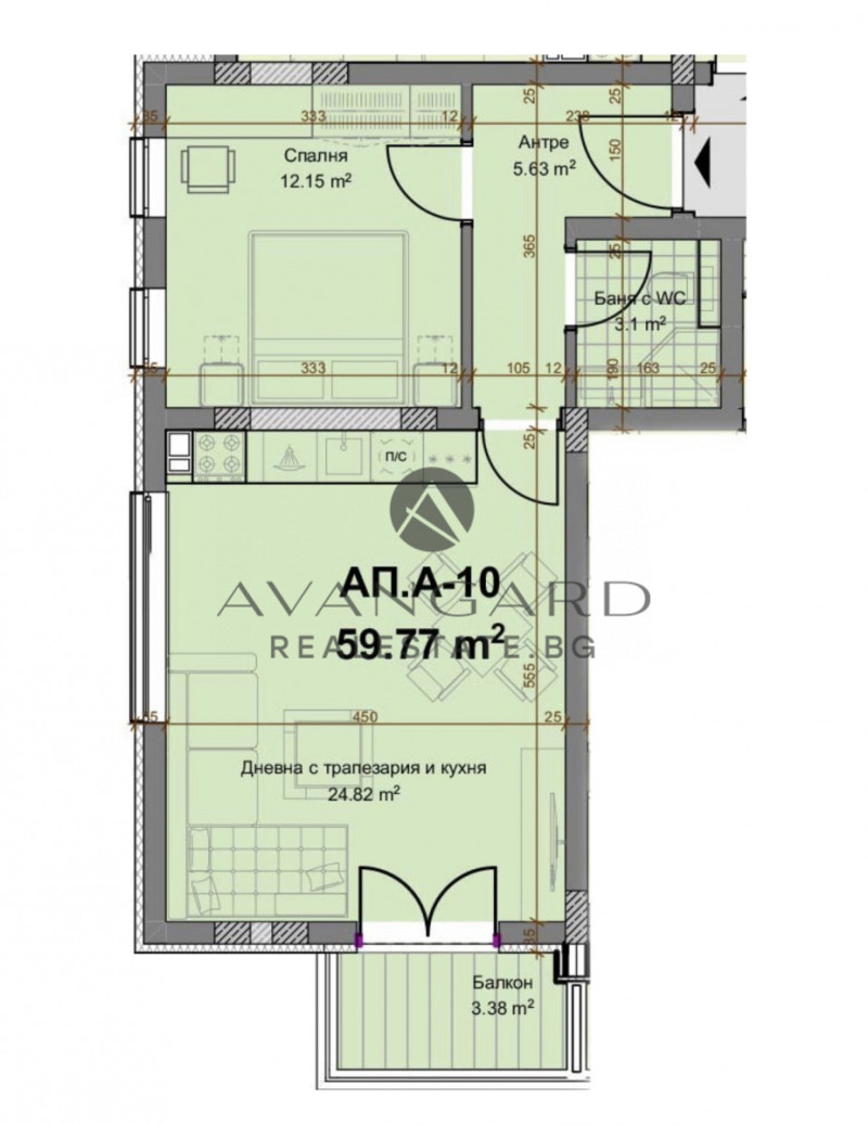 Na prodej  1 ložnice Plovdiv , Christo Smirnenski , 74 m2 | 12870581