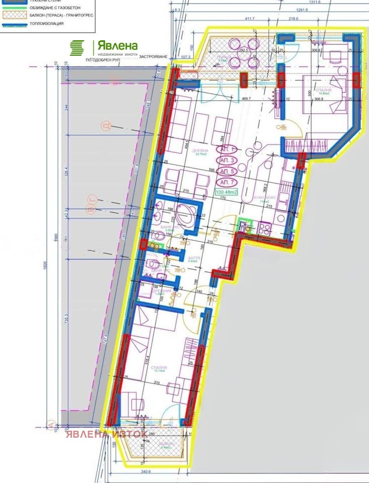 Na sprzedaż  2 sypialnie Sofia , Krastowa wada , 127 mkw | 32363398 - obraz [4]