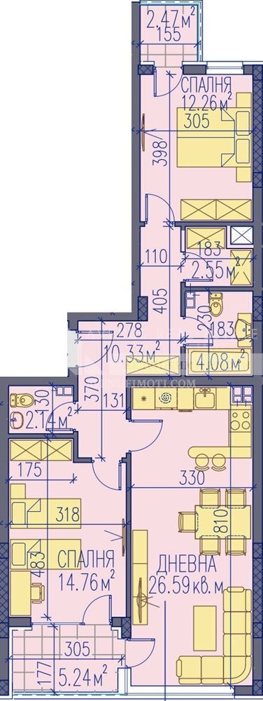 For Sale  2 bedroom Plovdiv , Kamenitsa 2 , 115 sq.m | 60483190 - image [3]