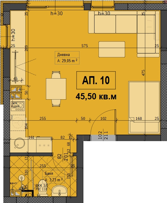 Продава  1-стаен област Пловдив , гр. Асеновград , 45 кв.м | 46092572 - изображение [6]