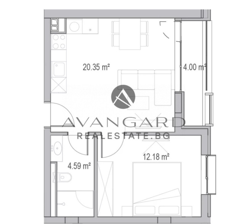 For Sale  1 bedroom Plovdiv , Hristo Smirnenski , 57 sq.m | 79956698