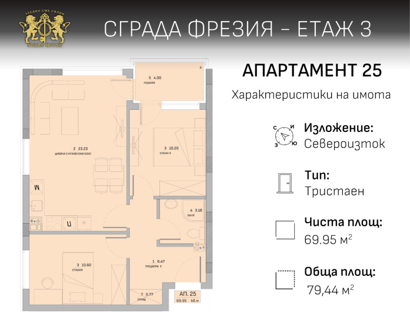 Продаја  2 спаваће собе Софија , Малинова долина , 80 м2 | 59270177 - слика [5]
