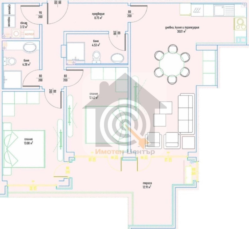 En venta  2 dormitorios Sofia , Malinova dolina , 125 metros cuadrados | 33426534 - imagen [3]