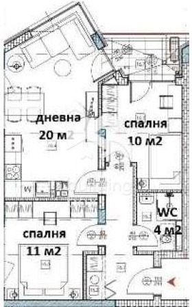 Продава 3-СТАЕН, гр. Варна, Виница, снимка 3 - Апартаменти - 53643839
