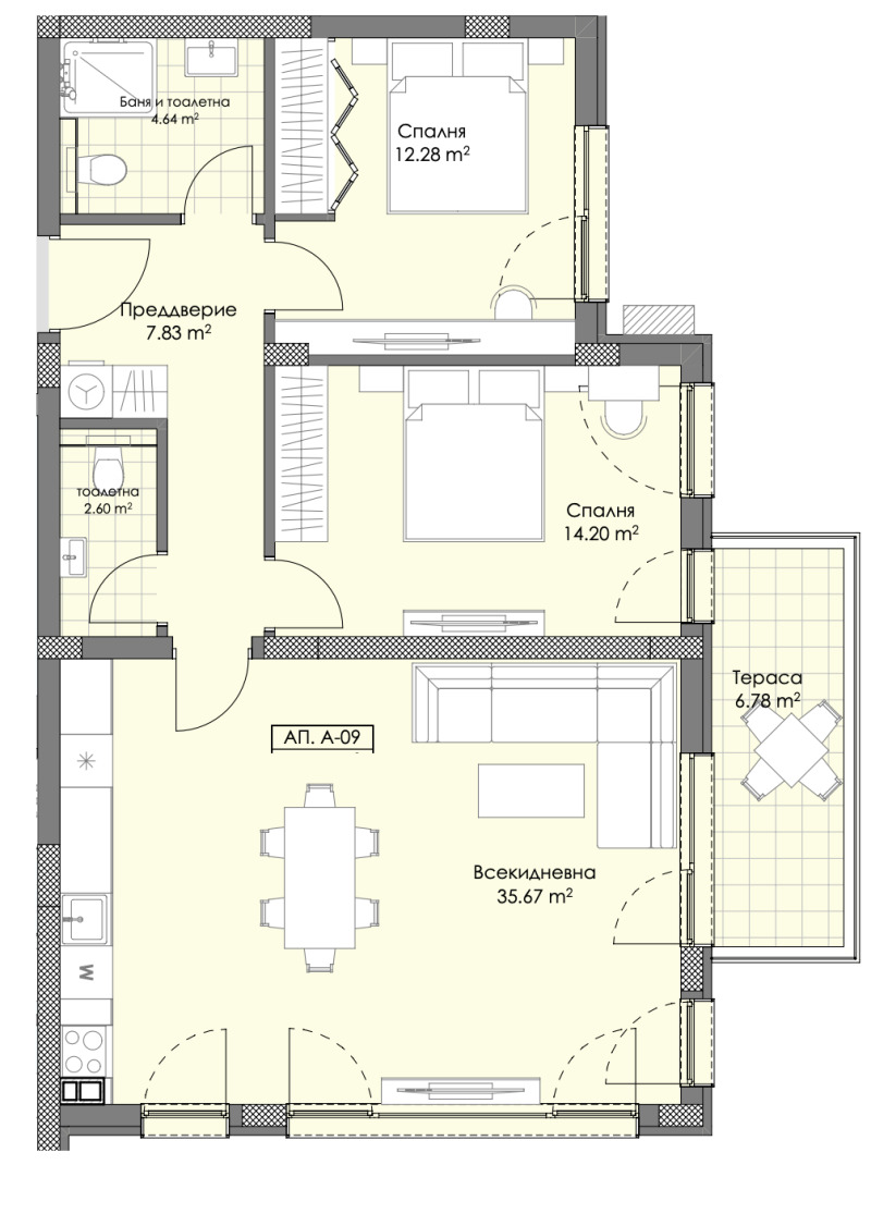 Продава 3-СТАЕН, гр. Пловдив, Остромила, снимка 2 - Aпартаменти - 49286536