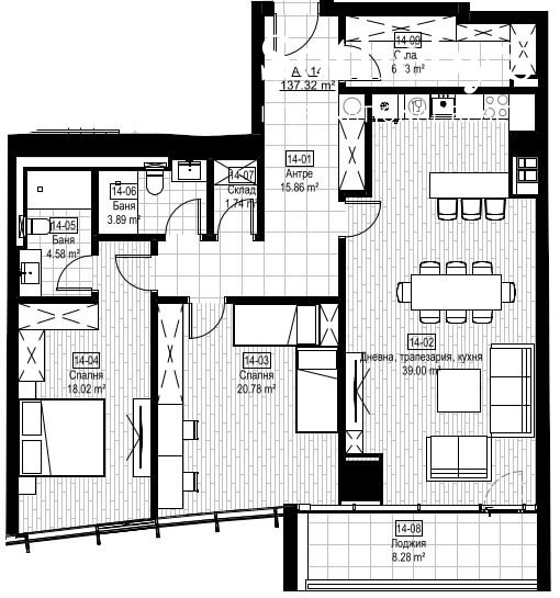 Продава 3-СТАЕН, гр. София, Младост 3, снимка 5 - Апартаменти - 52675674