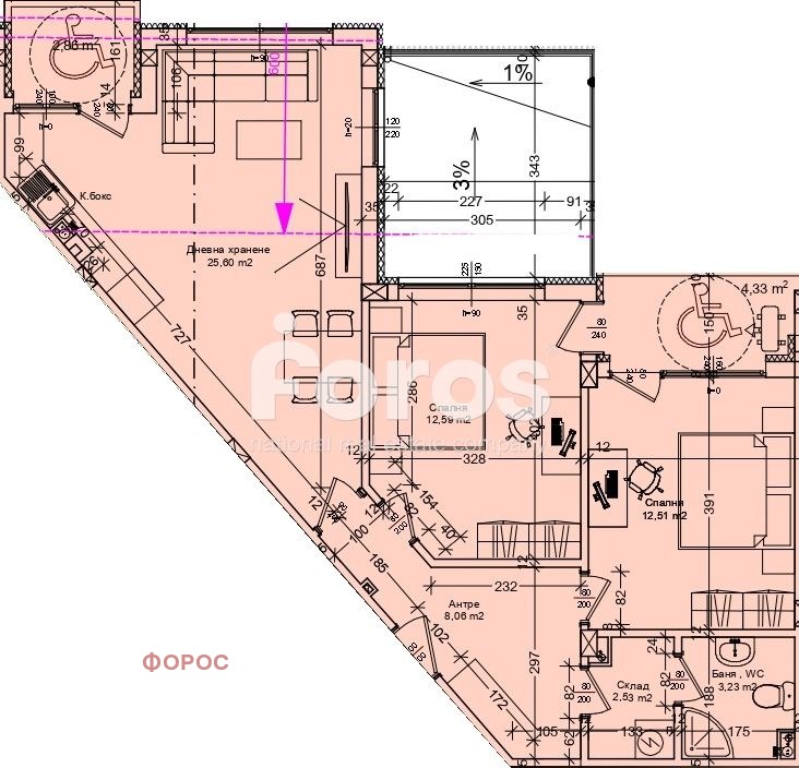 Продава 3-СТАЕН, гр. Бургас, Зорница, снимка 2 - Апартаменти - 52751468