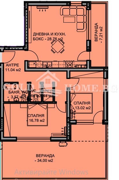 Продава 3-СТАЕН, гр. Пловдив, Остромила, снимка 2 - Апартаменти - 56324753