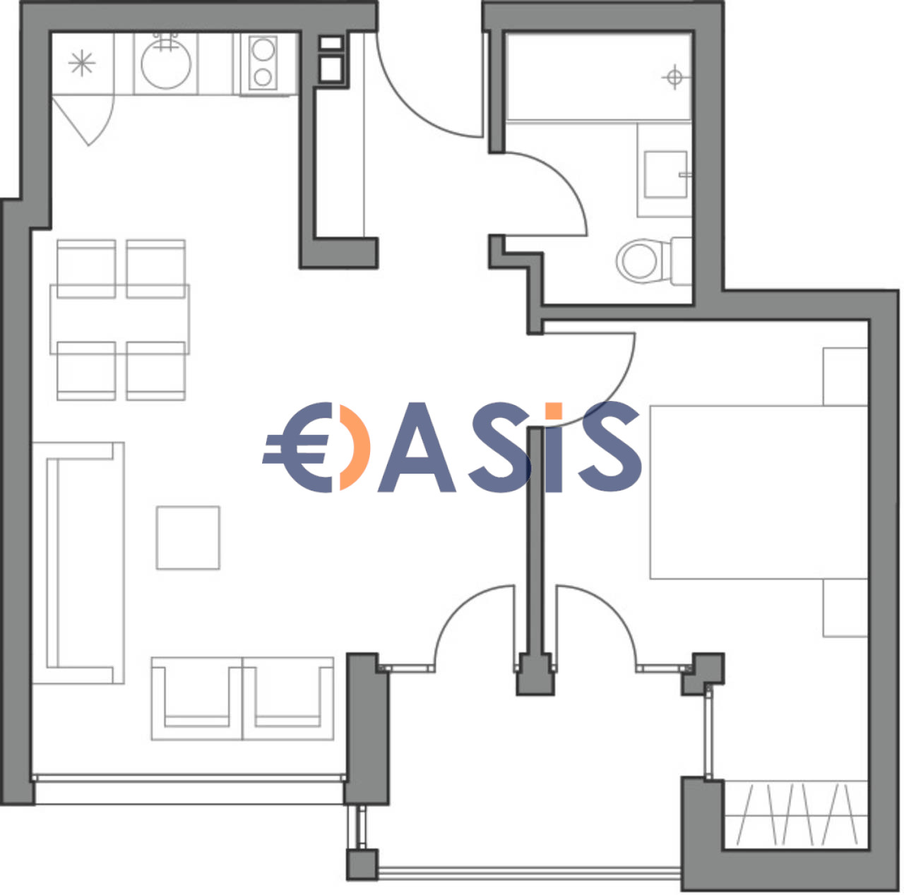 Продава 2-СТАЕН, гр. Обзор, област Бургас, снимка 6 - Апартаменти - 54001504
