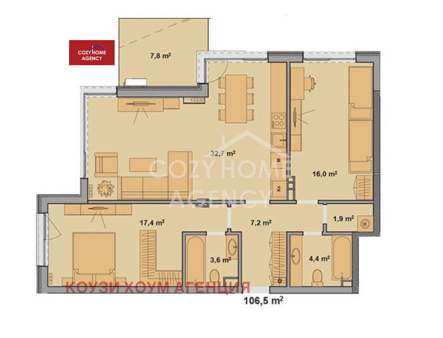 Продава 3-СТАЕН, гр. София, Студентски град, снимка 3 - Апартаменти - 55264991