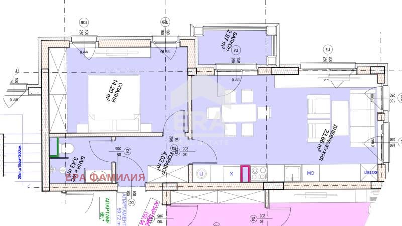 Eladó  1 hálószoba Sofia , Malinova dolina , 75 négyzetméter | 85704858