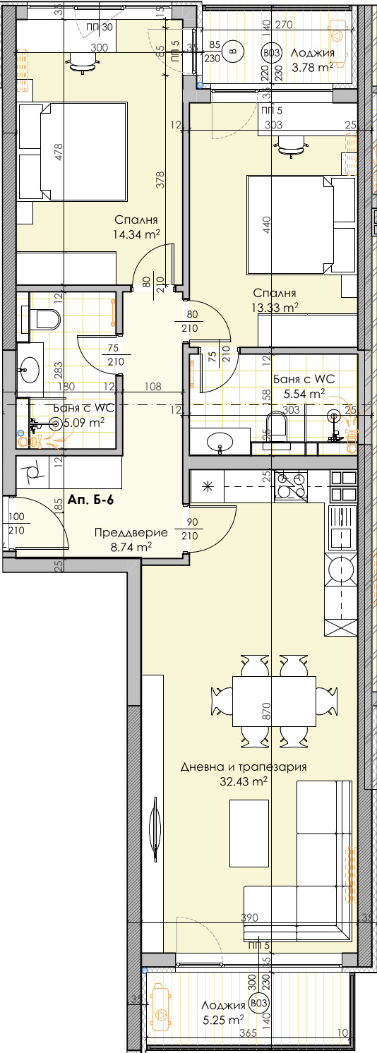 Satılık  2 yatak odası Plovdiv , Karşiyaka , 123 metrekare | 18267635