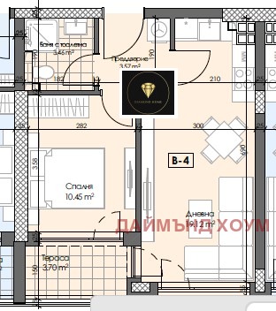 À venda  1 quarto Plovdiv , Gagarin , 61 m² | 70998607 - imagem [2]